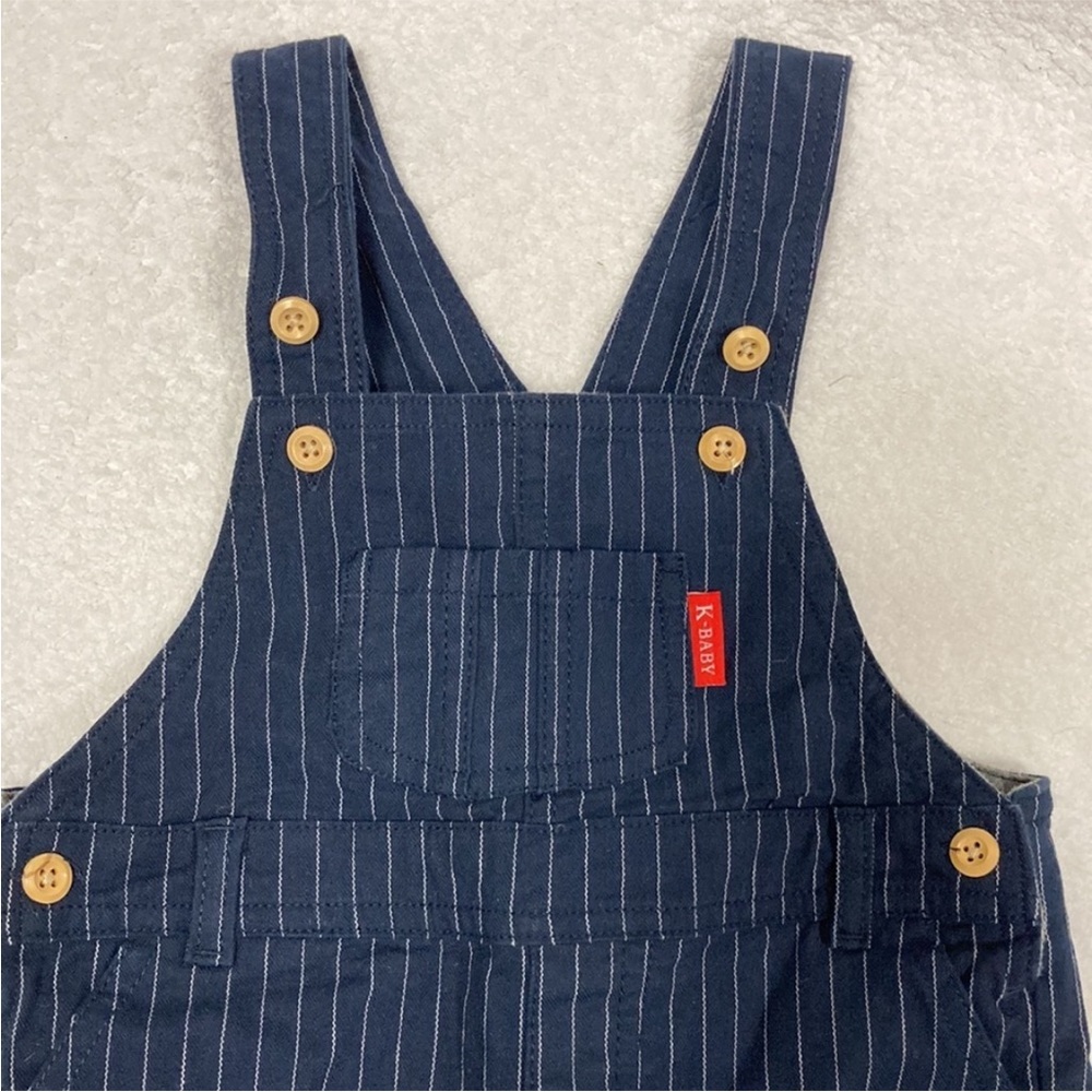 Reiki Trees Pinstriped Lined Overalls (36 months)